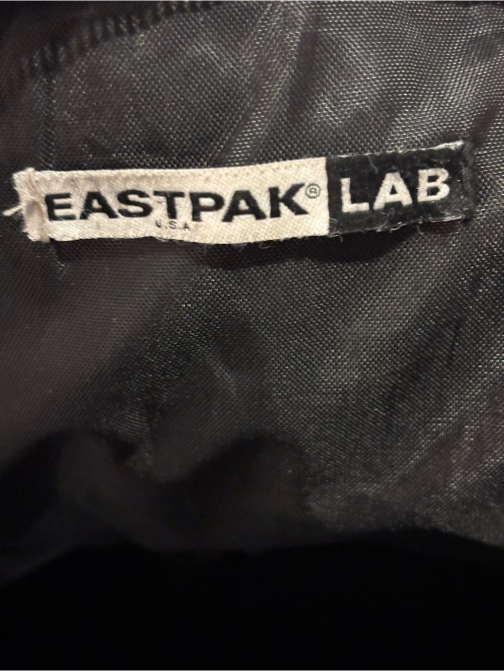 Eastpak Padded Pak R Classic Black Ink Leather Backpack - Picture 11 of 12